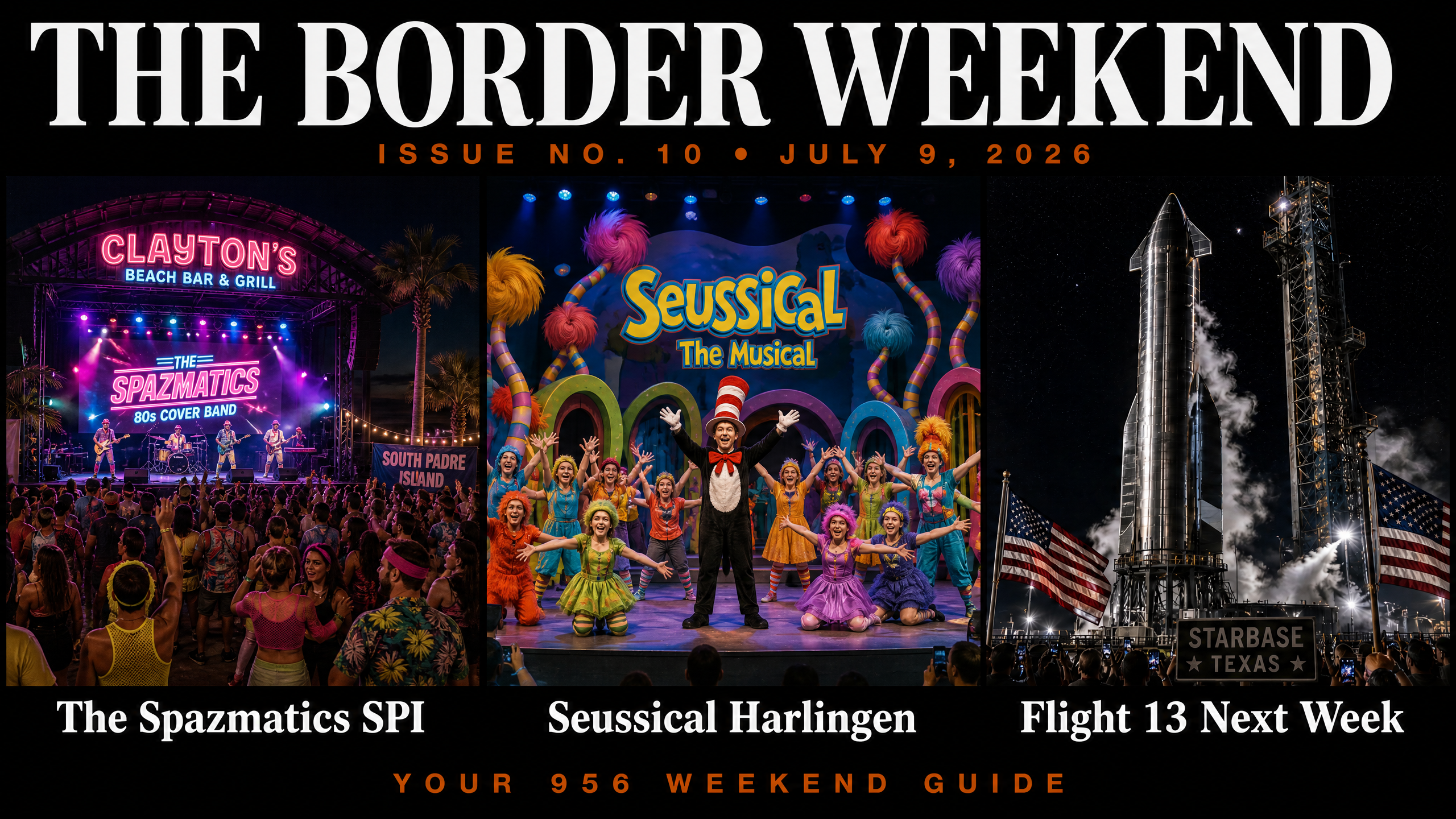 Issue No. 10 — The Spazmatics at SPI, Seussical Harlingen, Starship Flight 13