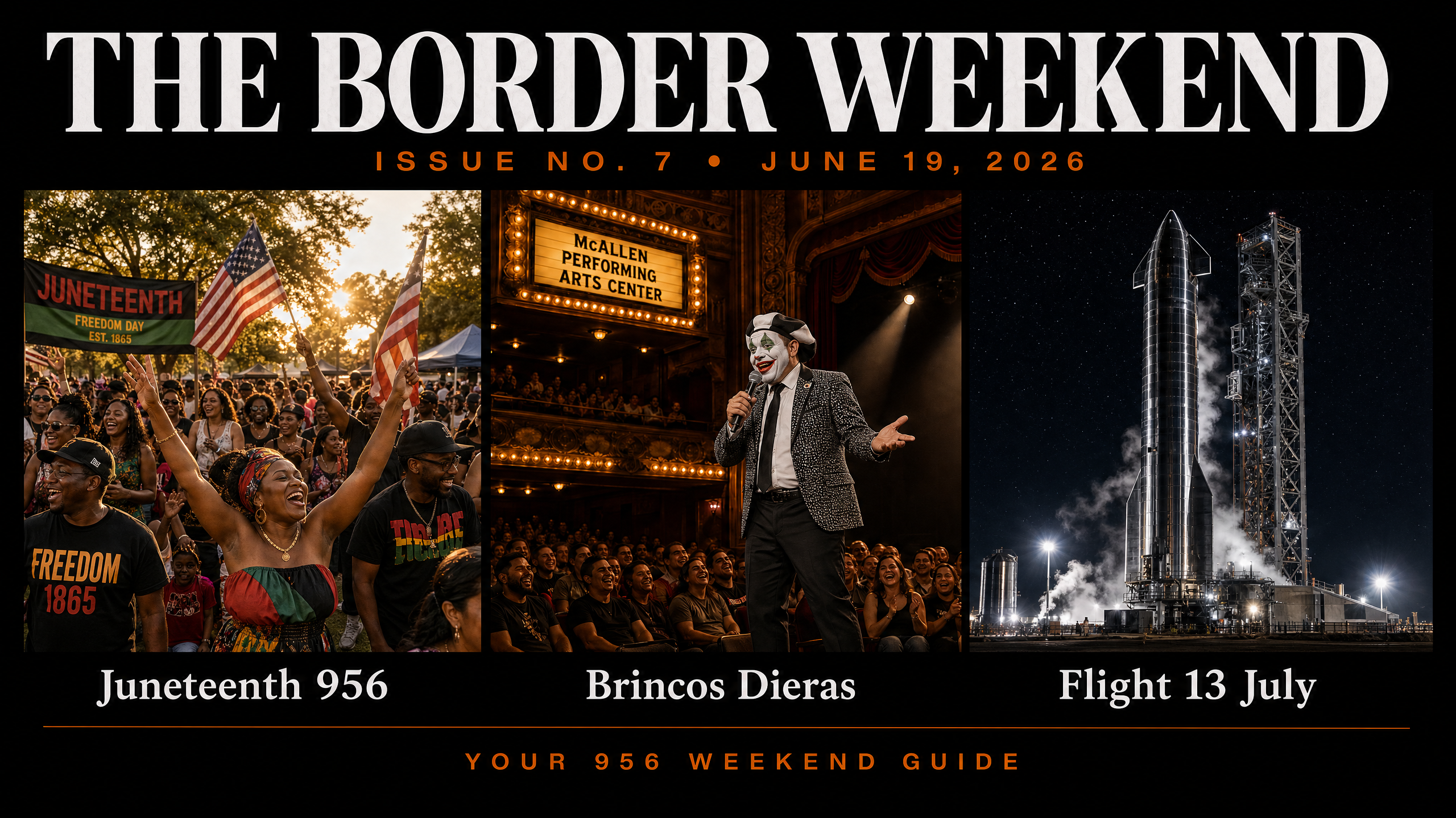 Issue No. 7 — Juneteenth 956, Brincos Dieras McAllen, Starship Flight 13